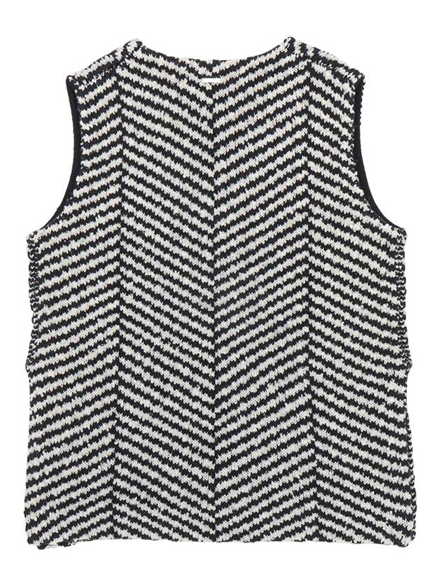 Chevron Knit Sleeveless Black White - JW ANDERSON - BALAAN 3