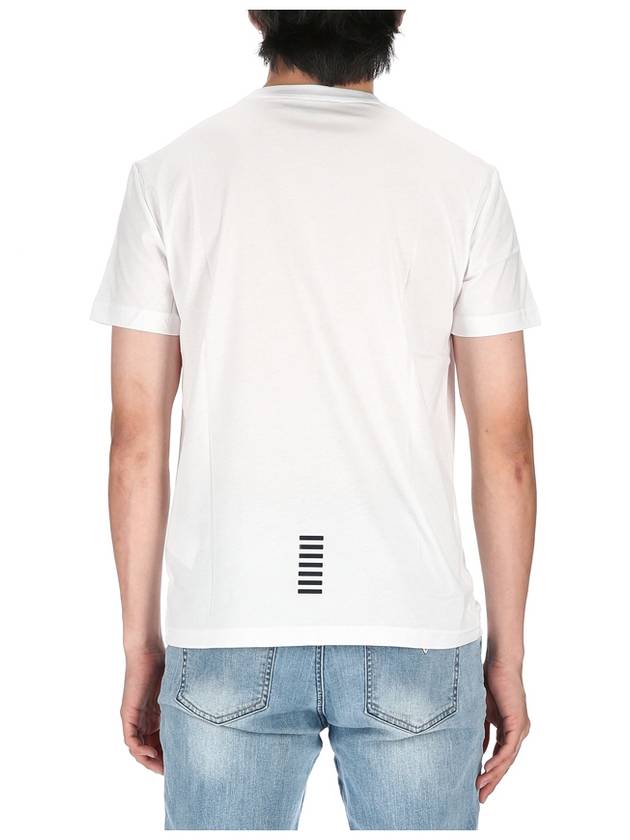 Logo Cotton Short Sleeve T-Shirt White - EMPORIO ARMANI - BALAAN 6