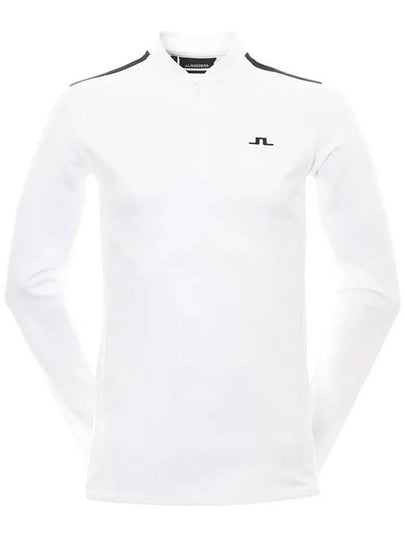 Tech Bridge Layer Half Zip Up Long Sleeve T-Shirt White - J.LINDEBERG - BALAAN 2