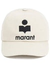 Tyron Logo Cotton Ball Cap Ecru - ISABEL MARANT - BALAAN 2