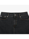 Women's Standard Denim A-Line Skirt Black - A.P.C. - BALAAN 4