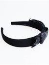 Ribbon CC logo hairband black AA9616 B14786 NS765 - CHANEL - BALAAN 3