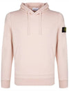 Wappen Patch Cotton Hoodie Pink - STONE ISLAND - BALAAN 3