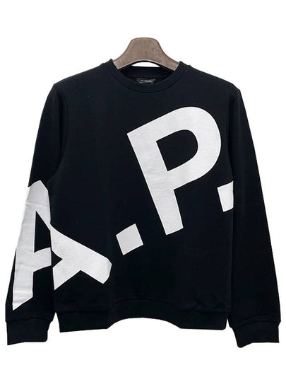 Cory Big Logo Cotton Sweatshirt Black - A.P.C. - BALAAN 2