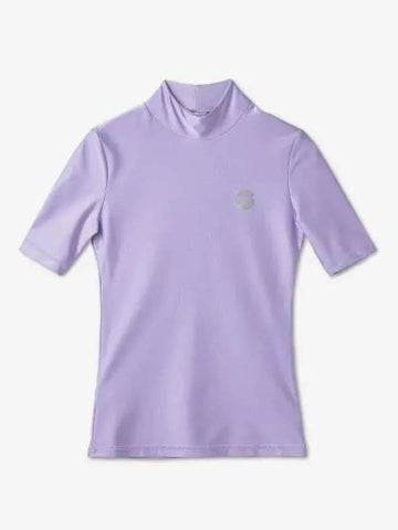 High Neck Jersey T Shirt Lilac COPJS20BIS545LILAC - COPERNI - BALAAN 1