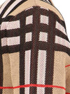 Check Technical Cotton Blend Cardigan Archive Beige - BURBERRY - BALAAN 5