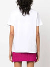 Micro Brushed Logo Short Sleeve T-Shirt White - MSGM - BALAAN 4