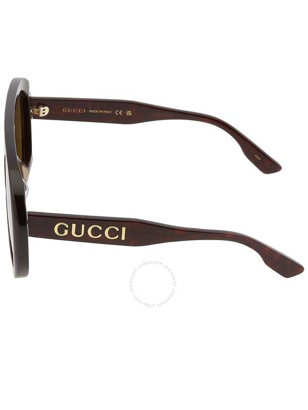 Eyewear GG Logo Print Oversized Sunglasses GG1370S - GUCCI - BALAAN 4