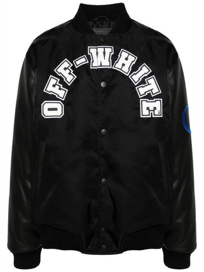 Baseball Over varsity jacket OMJA138S24LEA0021001 - OFF WHITE - BALAAN 2