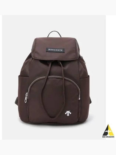 Women s Hooded Mini Backpack 5L Brown SP322UBP71 - DESCENTE - BALAAN 1