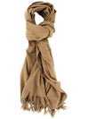 Ambroise Embroidered Muffler Camel - A.P.C. - BALAAN 4