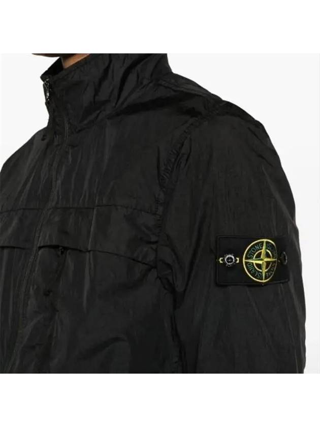 Garment Dyed Crinkle Reps R Nylon Jacket Black - STONE ISLAND - BALAAN 3