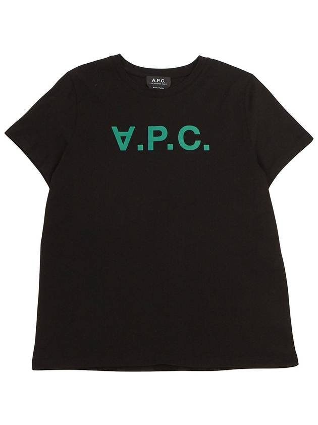 VPC Logo Organic Cotton Short Sleeve T-Shirt Black - A.P.C. - BALAAN 2