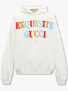 Logo Cotton Hoodie Off White - GUCCI - BALAAN 2