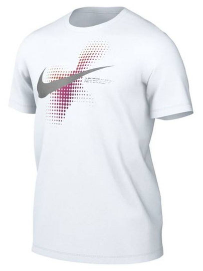 Men's Sportswear 6MO Swoosh Short Sleeve T-Shirt White - NIKE - BALAAN 2