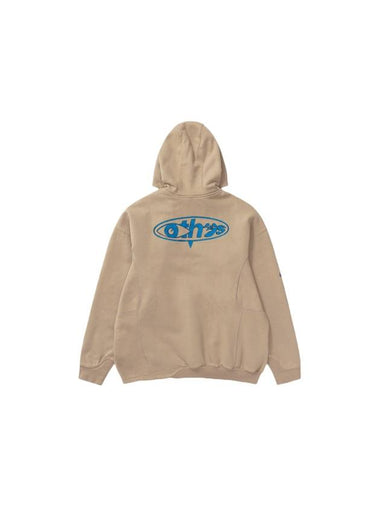 Embroidered Logo Fleece Hood Khaki - NIKE - BALAAN 1