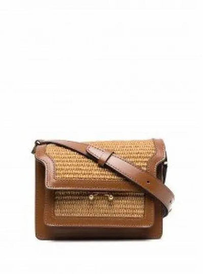 Raffia Mini Shoulder Bag Brown - MARNI - BALAAN 2