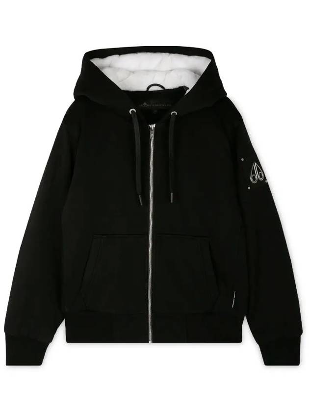 Classic Bunny 2 Zip Up Hoodie White Lining Black - MOOSE KNUCKLES - BALAAN 2