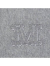 Wsdahlia Embroid M Logo Fringe Cashmere Muffler Light Grey - MAX MARA - BALAAN 5