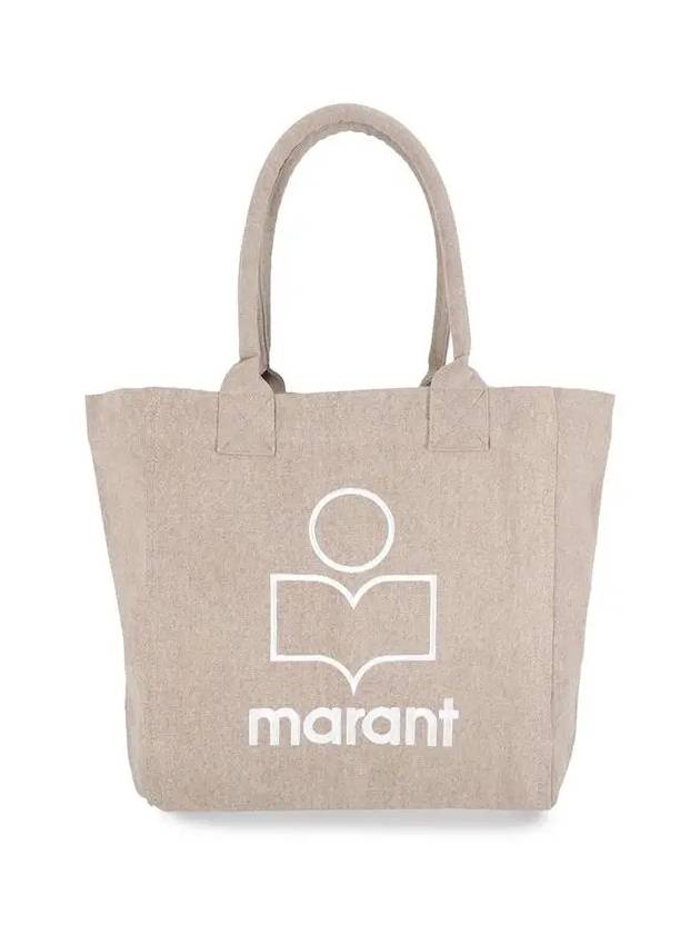 Yenky Embroidered Logo Shopper Tote Bag Beige - ISABEL MARANT - BALAAN 2