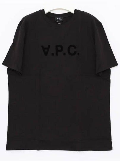 VPC Logo Organic Cotton Short Sleeve T-Shirt Black - A.P.C. - BALAAN 2