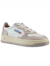 Women's Medalist Bi-Color Low-Top Sneakers Beige - AUTRY - BALAAN 4