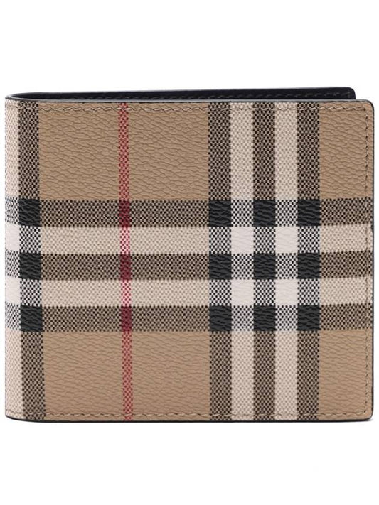 Men's Vintage Check Half Wallet Beige - BURBERRY - BALAAN 2