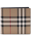 Men's Vintage Check Half Wallet Beige - BURBERRY - BALAAN 3