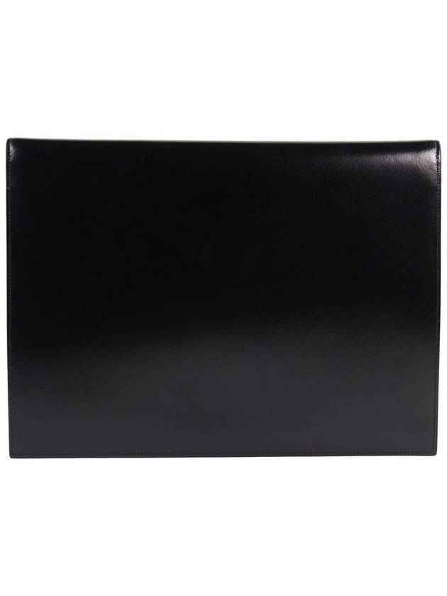 Monogram Uptown Large Clutch Bag Black - SAINT LAURENT - BALAAN 3