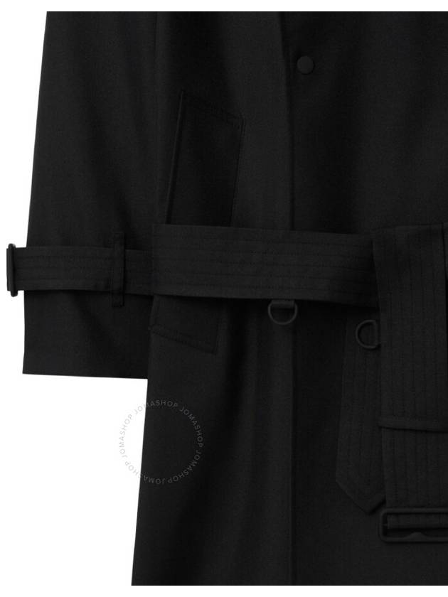 Belted Long Trench Coat Black - BURBERRY - BALAAN 4