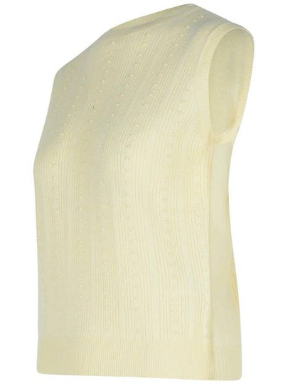 Fabiana Filippi Cream Wool Blend Vest - FABIANA FILIPPI - BALAAN 2