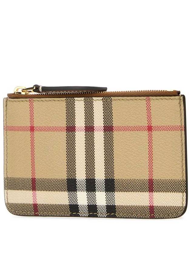 Check Print Coin Wallet Beige - BURBERRY - BALAAN 3