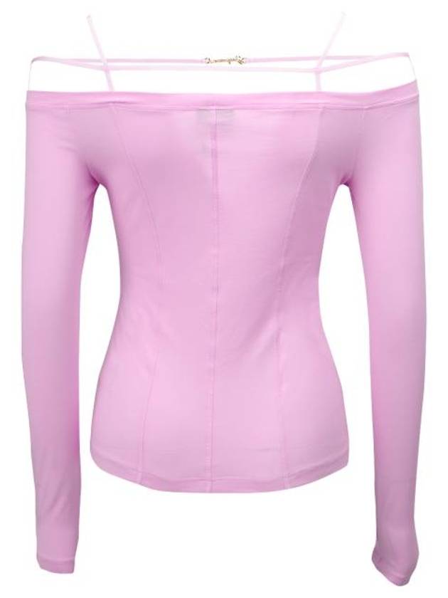 Women's Sierra Signature Long Sleeve T-Shirt Pink - JACQUEMUS - BALAAN 2