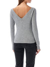 Knitwear 808068YALL2 1403 GRAY CHIINE - SAINT LAURENT - BALAAN 3