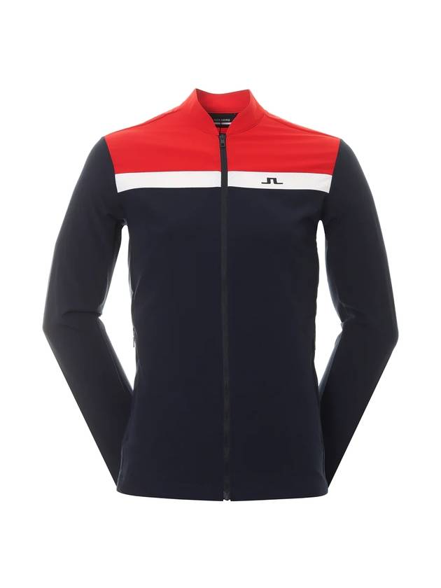 Men's Golf KV Hybrid Jacket Navy - J.LINDEBERG - BALAAN 1