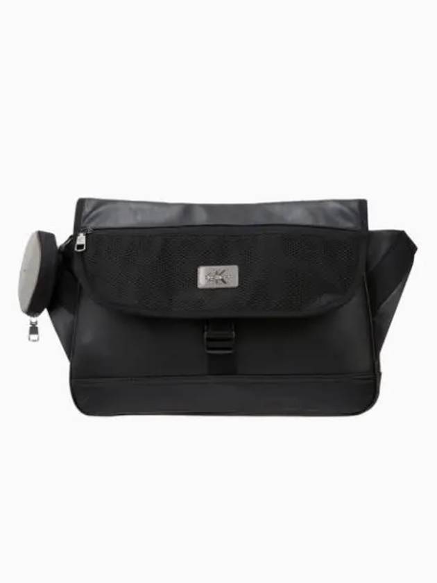 JEANS Men s Black CKJ Tagged Messenger Bag HH3839 001 - CALVIN KLEIN - BALAAN 2