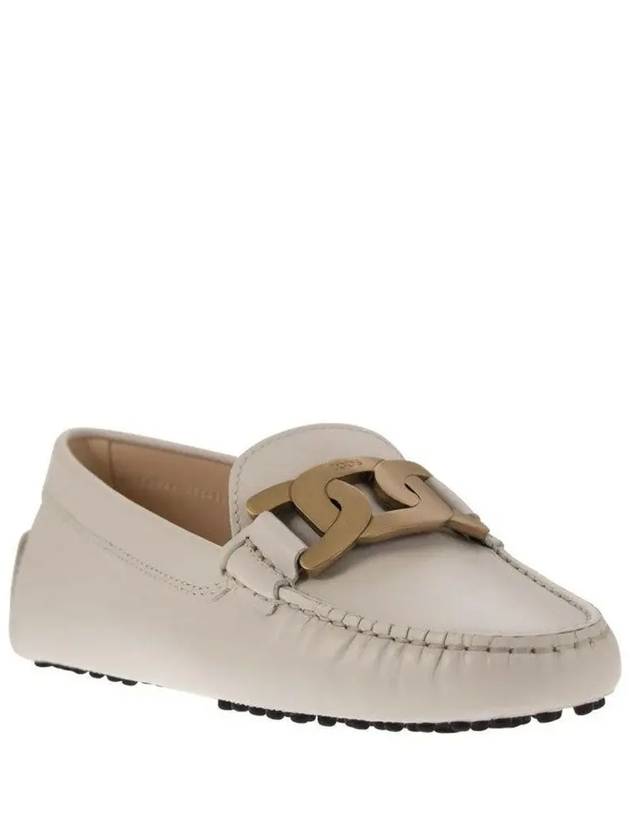 Women's Kate  Gommino Driving Shoes Off White - TOD'S - BALAAN 3