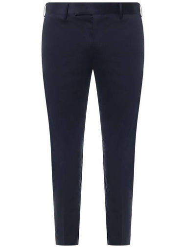 Pt Torino Navy Cotton Pants - PT TORINO - BALAAN 1