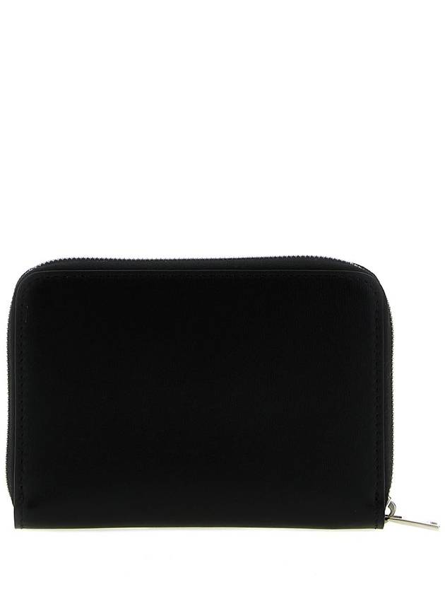 Logo Zip Around Half Wallet Black - JIL SANDER - BALAAN 3