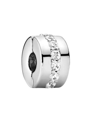 Sparkling Row Clip Charm Sterling Silver - PANDORA - BALAAN 1