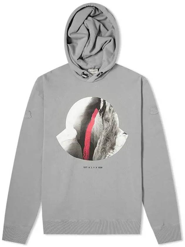 8001150 809FC 901 Gray Men's Hoodie - MONCLER - BALAAN 1