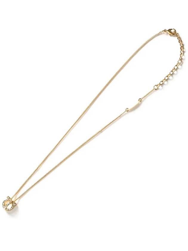 Gancini 3D Crystal Necklace Gold - SALVATORE FERRAGAMO - BALAAN 2