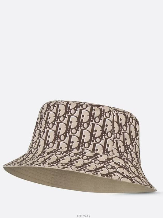 Oblique Reversible Bucket Hat Beige - DIOR - BALAAN 2