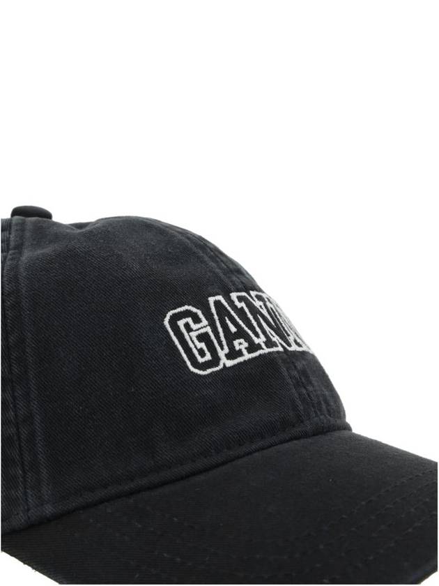 Logo Ball Cap Black - GANNI - BALAAN 5