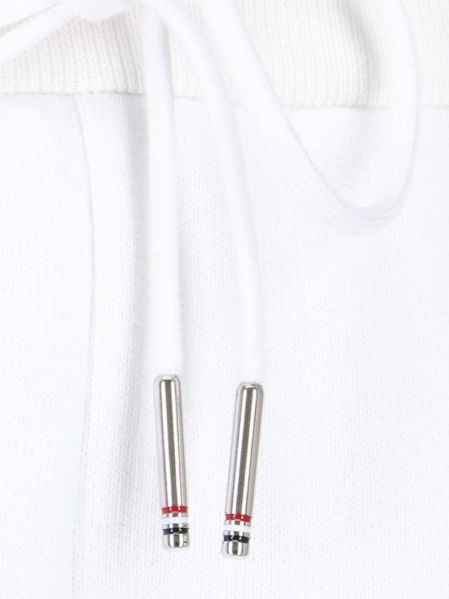 Women's Loop Back Stripe Track Pants White - THOM BROWNE - BALAAN 6