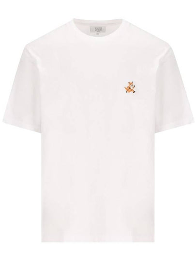 Speedy Fox Patch Comfort Short Sleeve T-Shirt White - MAISON KITSUNE - BALAAN 2