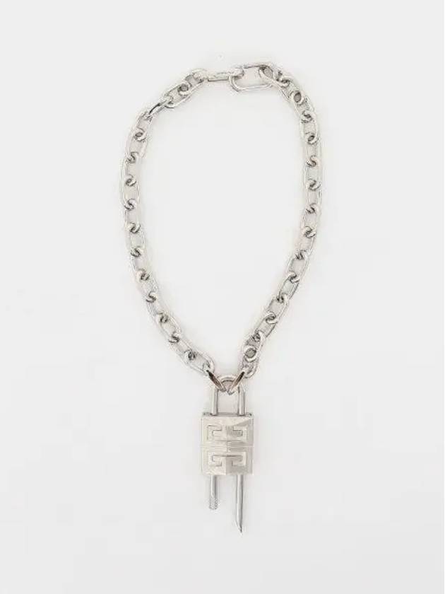 Lock Chain Necklace Silver - GIVENCHY - BALAAN 2