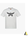 Short Sleeve T-Shirt MHTESMM05 WT White - MCM - BALAAN 2