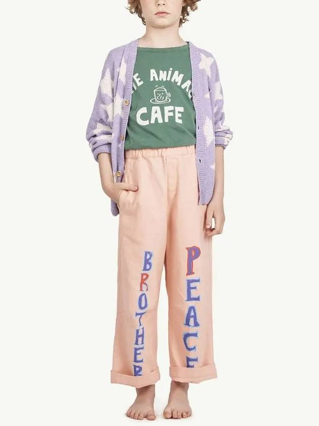 Kids Slogan Printing Linen Pants S22101 249BX - THE ANIMALS OBSERVATORY - BALAAN 4