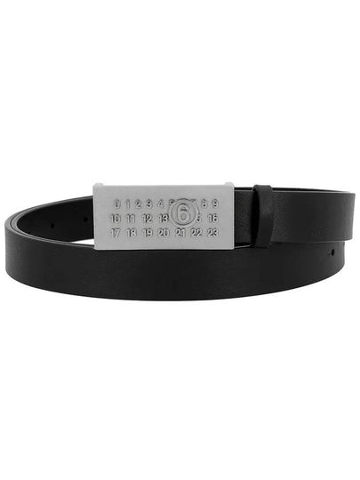 Number Leather Belt Black - MAISON MARGIELA - BALAAN 2